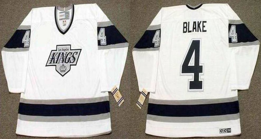 2019 Men Los Angeles Kings #4 Blake White CCM NHL jerseys1